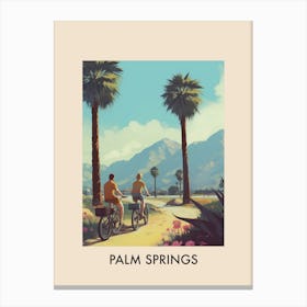 Palm Springs, Usa 1 Vintage Travel Poster Canvas Print