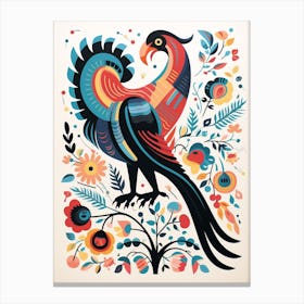 Scandinavian Bird Illustration California Condor 1 Canvas Print