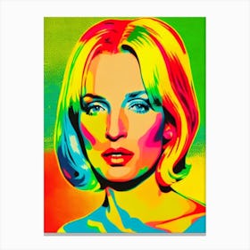 Uma Thurman Colourful Pop Movies Art Movies Canvas Print