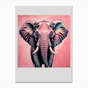 Pinkish Elephant Canvas Print