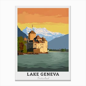 Lake Geneva Switzerland Travel Canvas Print