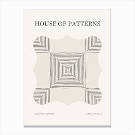 Geometric Pattern Poster 1 Canvas Print