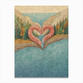 Heart Of The River Canvas Print