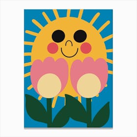 Sunshine And Tulips Canvas Print