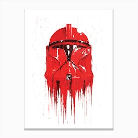 Star Wars Trooper paint drip Canvas Print