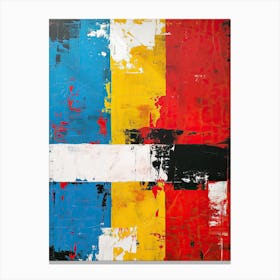 Red White And Blue Pop Art Canvas Print