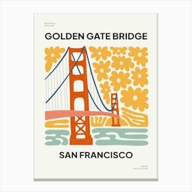 Travel Golden Gate Bridge San Francisco Abstract Gallery Canvas Print