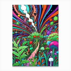 Psychedelic Forest 1 Canvas Print