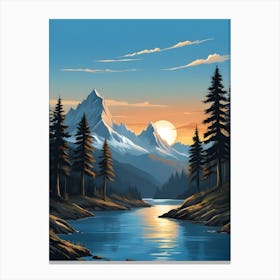 Landscape Painting 1 Canvas Print