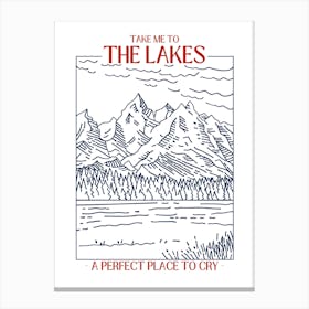 The Lakes Folklore Illustration Taylor Canvas Print