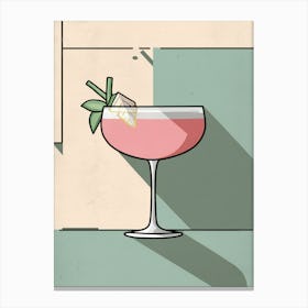 Cocktail Illustration Canvas Print