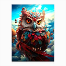 Owl In The Sky Canvas Print