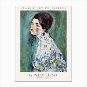 Portrat Einer Dame, Gustav Klimt Poster Canvas Print