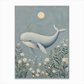 Whale In The Meadow Canvas Print