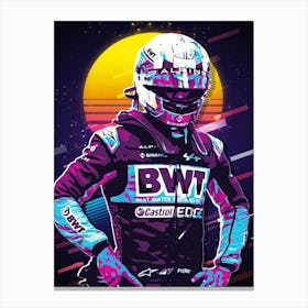 Pierre Gasly Alpine Driver Canvas Print