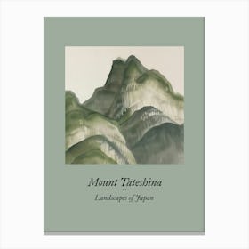 Landscapes Of Japan Mount Tateshina 79 Canvas Print