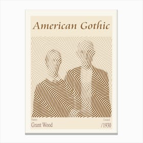 American Gothic – Grant Wood (1930) Canvas Print