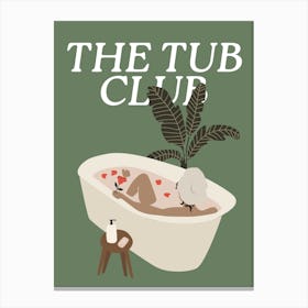 The Tub Club | Cute Boho Bathrom Canvas Print