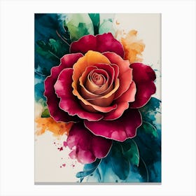 Watercolor Rose 2 Canvas Print