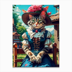 Cat In A Hat 4 Canvas Print