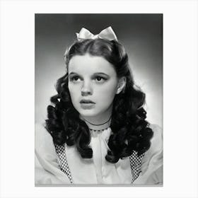 Portrait Of American Actor And Singer Judy Garland Canvas Print