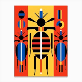 Beetle Abstract Geometric Abstract 1 Canvas Print