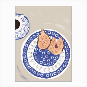 The Sweet Patience Figs And Coffee Canvas Print