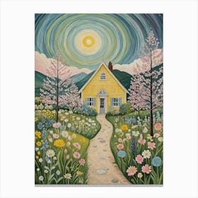 Spring Cabin Canvas Print