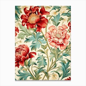 Wallpaper Floral Pattern 11 Canvas Print