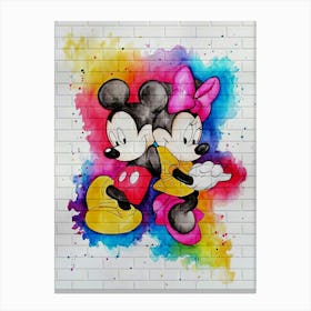 Mickey Love Canvas Print