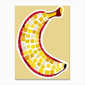 Mosaic Banana 4 Canvas Print