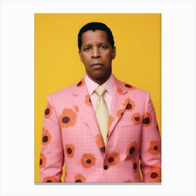 Man In A Pink Suit Canvas Print