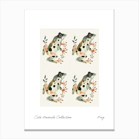 Cute Animals Collection Frog 3 Canvas Print