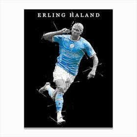 Erling Braut Håland Manchester City 3 Canvas Print