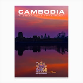 Cambodia at Sunrise Canvas Print