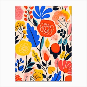 Flowers 11, Matisse style, Floral Canvas Print