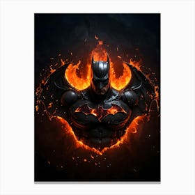 Batman Arkham Logo Canvas Print