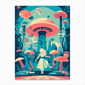 Alice In Wonderland Into The Woods 3 Canvas Print