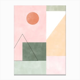 Abstract Pastel Landscape No.1 Canvas Print