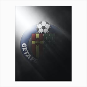 Getafe Spain Football Poster Canvas Print