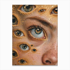 Golden Eyes Canvas Print