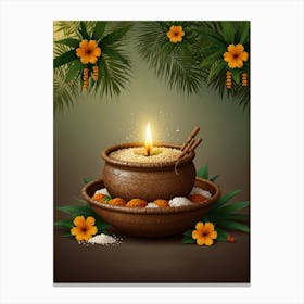 Indian Festival Pooja Canvas Print