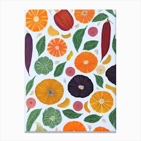 Butternut Squash Marker vegetable Canvas Print