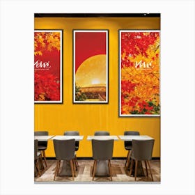 A Seamless Presentation Of Signs Set In An Abbot Point Style Reception Design With Warm Autumn Colo (3) 1 Canvas Print