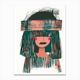 Girl With A Hat Canvas Print