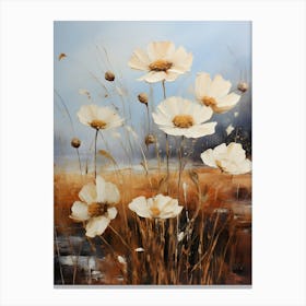 White Cosmos 1 Canvas Print