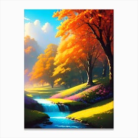 Autumn Landscape Painting 1 Canvas Print