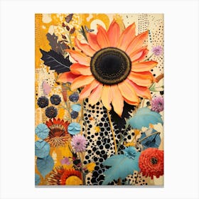 Surreal Florals Sunflower 2 Flower Painting Canvas Print
