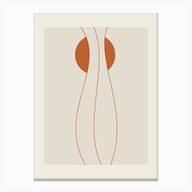 Orange And Brown Canvas Print