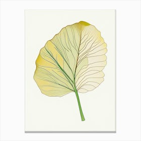 Ginkgo Leaf Warm Tones 5 Canvas Print